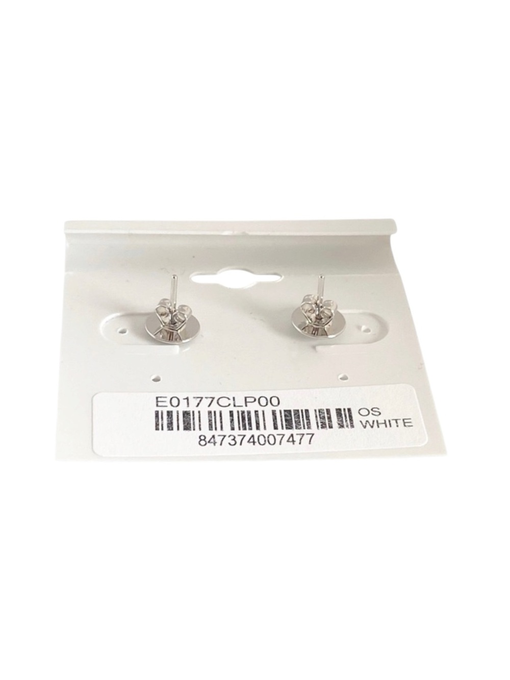 new Lassaire ᪥ Simulated Diamond Bezel Stud Earrings ᪥ Platinum Plated Silver - Picture 9 of 16
